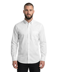 White - Men's Cotton Stretch Woven