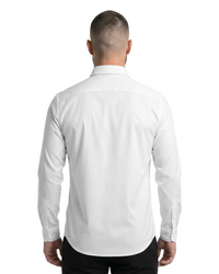 White - Men's Cotton Stretch Woven