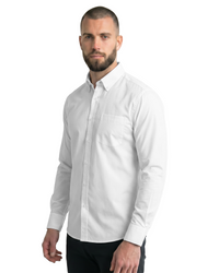 White - Men's Cotton Stretch Woven