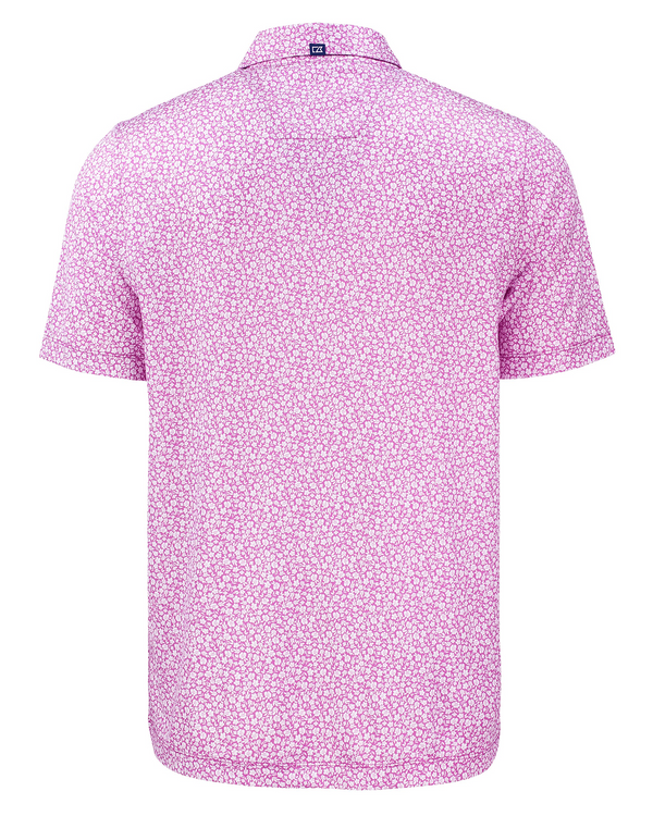 CB Mens Pike Eco Stretch Flora Print Polo