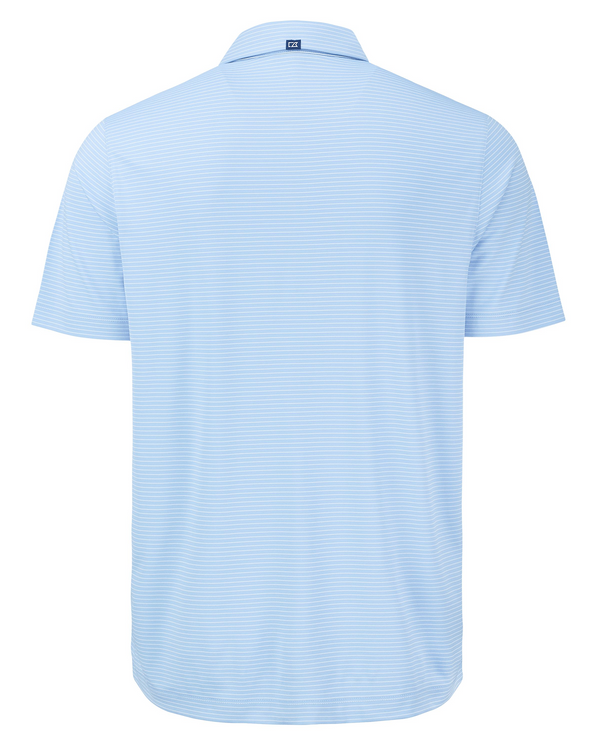 CB Mens Forge Eco Stretch Fine-Stripe Polo